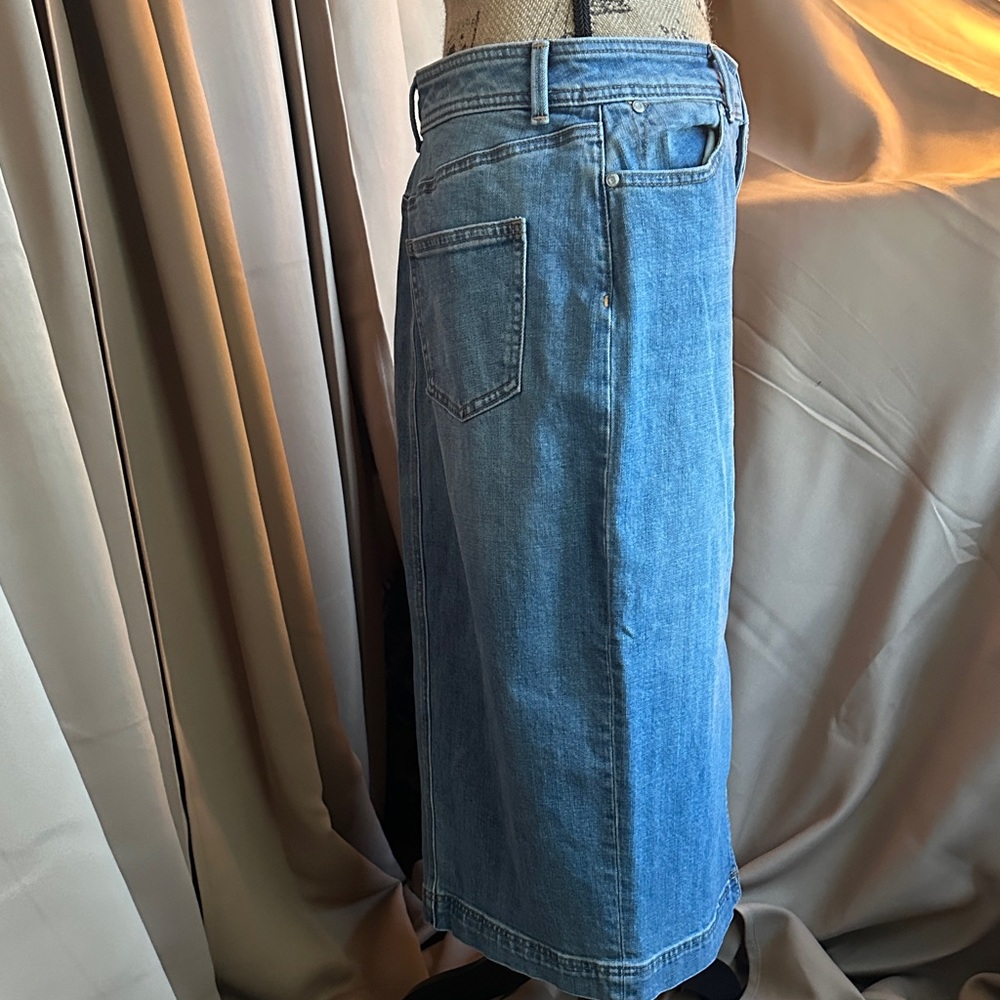Talbots Classic Blue Denim Skirt - Picture 3 of 4